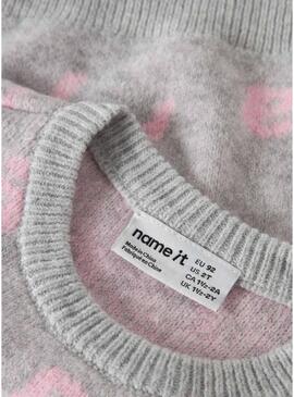 Maglia Name It Foline grigia per bambina