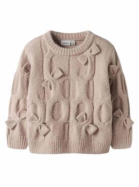 Nome del maglione per bambina Name It Olivia beige