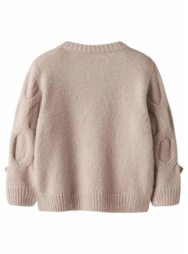 Nome del maglione per bambina Name It Olivia beige