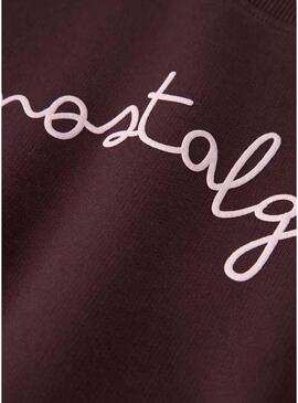 Felpa Name It Fovi color granata per bambina