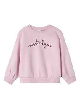 Felpa Name It Fovi rosa per ragazza