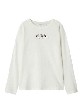 Maglietta Name It Foslina bianca per bambina