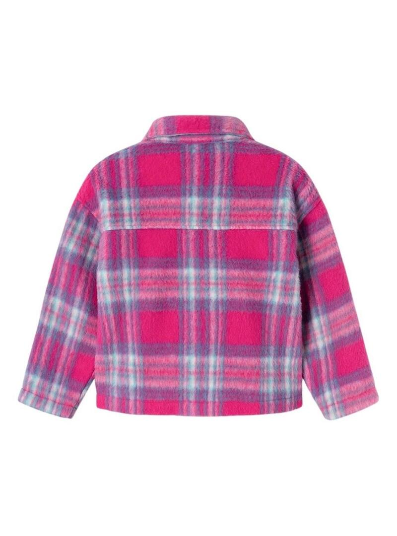 Camicia sovrapposta Name It Niyorka fucsia per ragazze