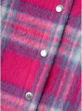 Camicia sovrapposta Name It Niyorka fucsia per ragazze