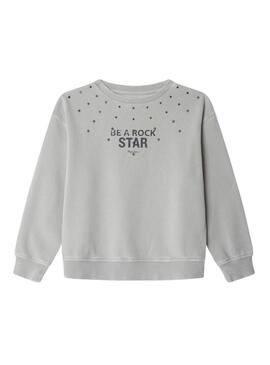 Felpa Pepe Jeans Addy grigia per ragazza