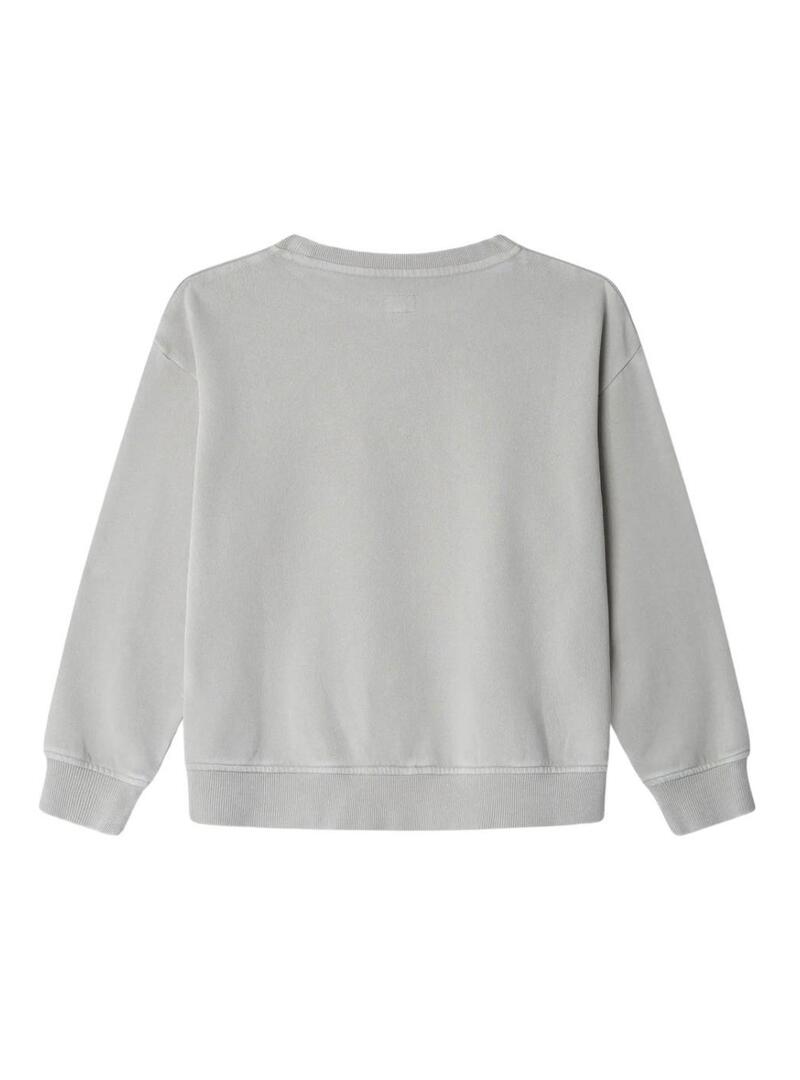 Felpa Pepe Jeans Addy grigia per ragazza