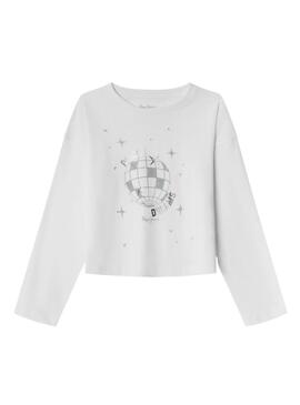 Maglietta Pepe Jeans Amberly bianca per bambina