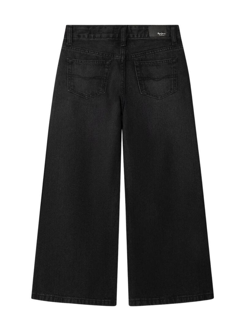 Pantaloni Pepe Jeans Wide Leg neri per bambina