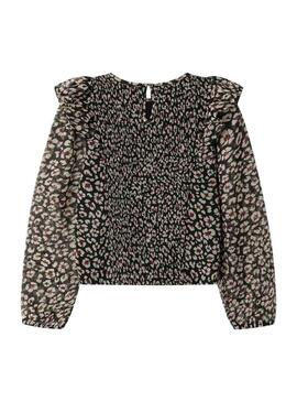 Blusa Pepe Jeans Donabel stampa animalier per bambina
