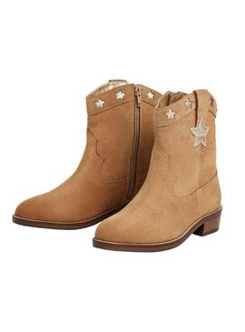 Stivali Pepe Jeans Western Star cammello per ragazze