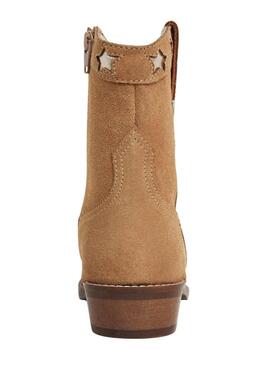 Stivali Pepe Jeans Western Star cammello per ragazze