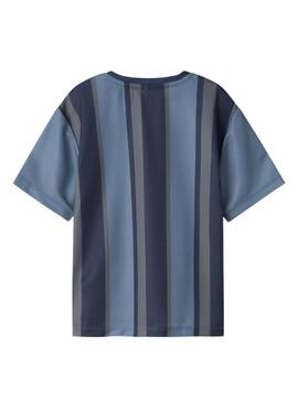 Maglietta Name It Bibile blu e grigia per bambino