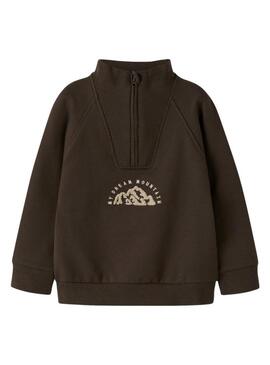 Felpa Name It Mobie marrone per bambino