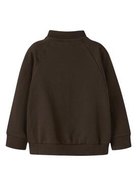 Felpa Name It Mobie marrone per bambino