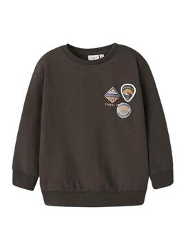 Felpa Name It Mosman marrone per ragazzo