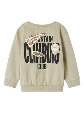 Felpa Name It Mosman beige per bambino
