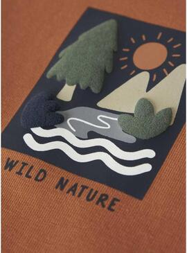 Felpa Name It Moran arancione per bambino