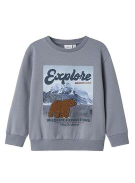 Felpa Name It Moran blu per bambino