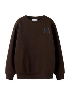 Felpa Name It Randall marrone per bambino