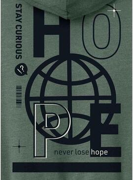 Felpa Name It Molaf verde per bambino