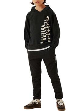 Felpa Name It Molaf nera per bambino