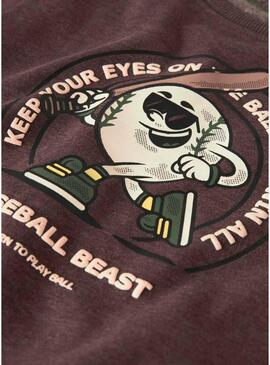 Felpa Name It Molaf bordeaux per ragazzi