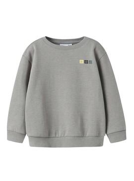 Felpa Name It Molaf grigia per ragazzo