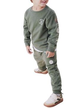 Pantaloni da tuta Name It Molaf verdi per bambino.