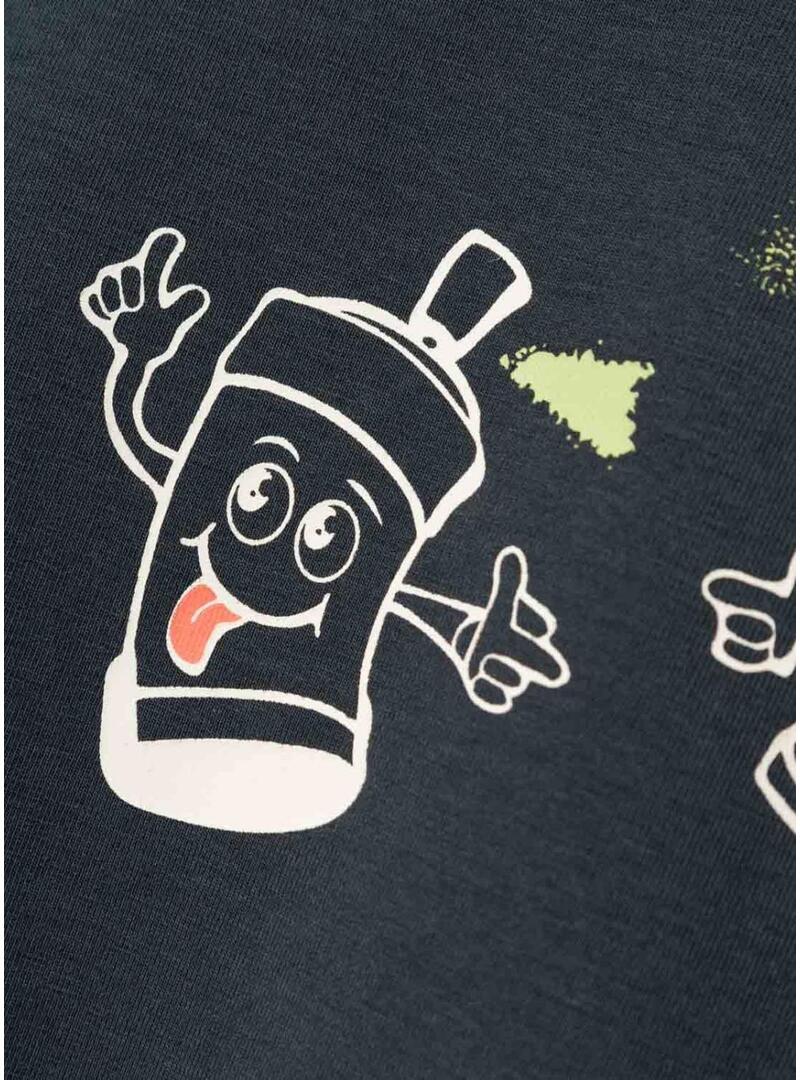 Maglietta Name It Nova blu scuro per bambino