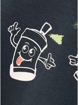 Maglietta Name It Nova blu scuro per bambino