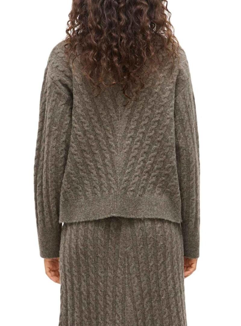 Maglia Vila Virelli in maglia tostata per donna.