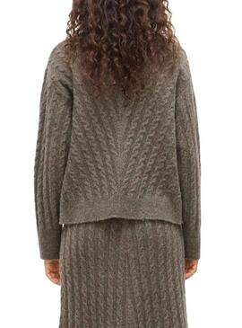 Maglia Vila Virelli in maglia tostata per donna.