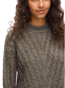 Maglia Vila Virelli in maglia tostata per donna.