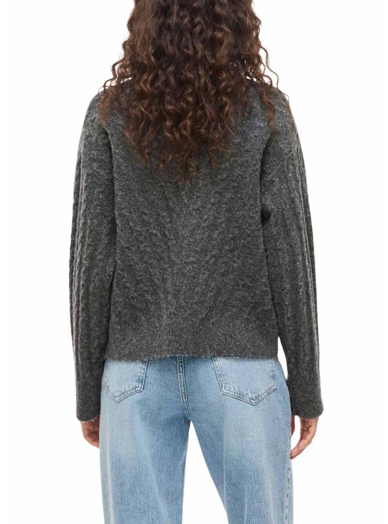 Maglia Vila Virelli grigia a maglia per donna.