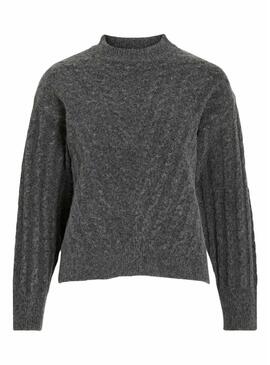 Maglia Vila Virelli grigia a maglia per donna.