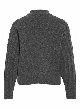 Maglia Vila Virelli grigia a maglia per donna.