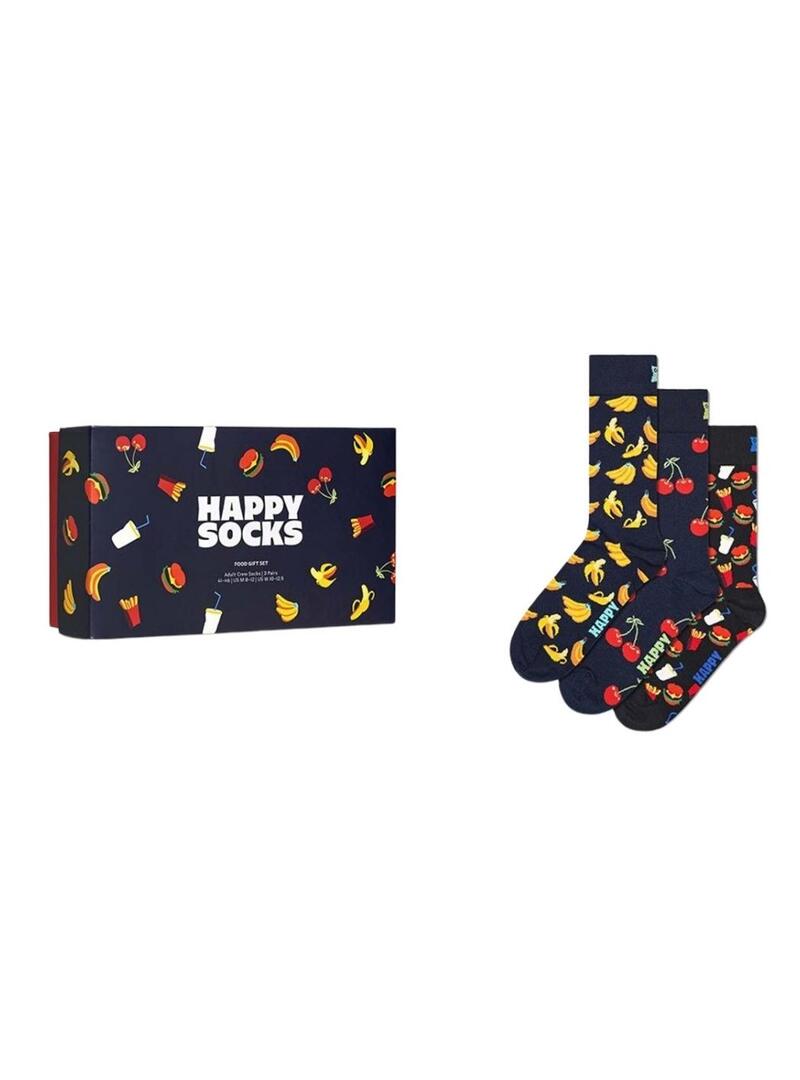 Set regalo Happy Socks tre paia per donna e uomo