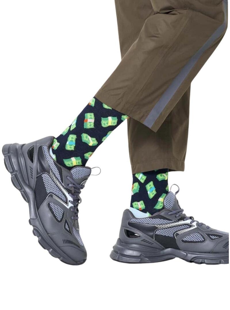 Calzini Happy Socks Money blu scuro