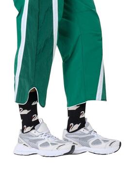 Calzini Happy Socks Swan neri per donna e uomo.