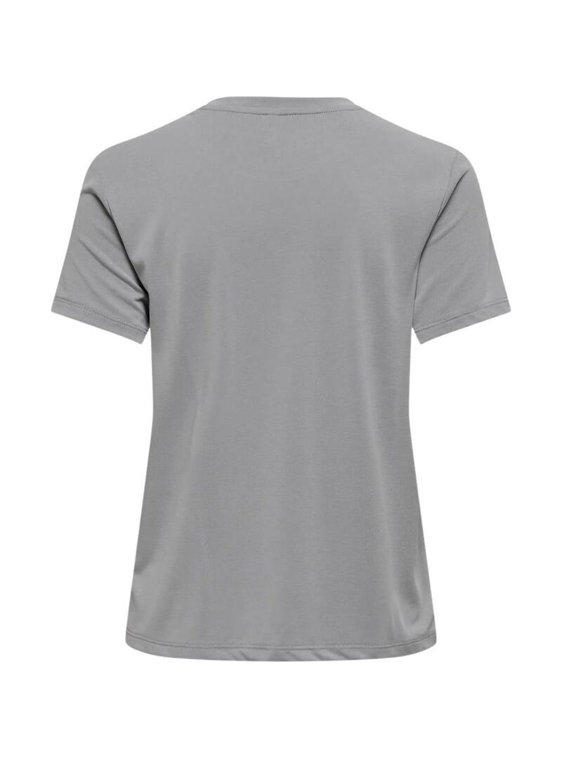 Maglietta Only Free Modal grigia per donna