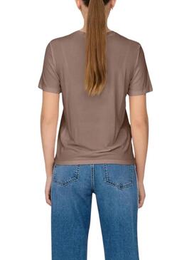 Maglietta Only Free Modal tostata per donna