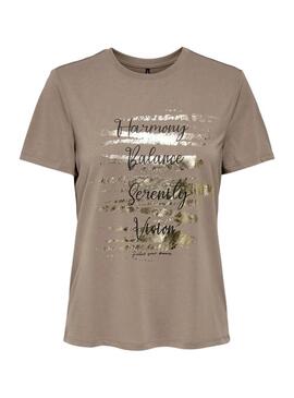 Maglietta Only Free Modal tostata per donna