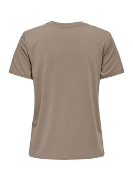 Maglietta Only Free Modal tostata per donna