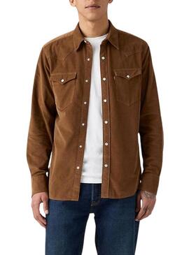 Camicia Levis Barstow Western marrone per uomo