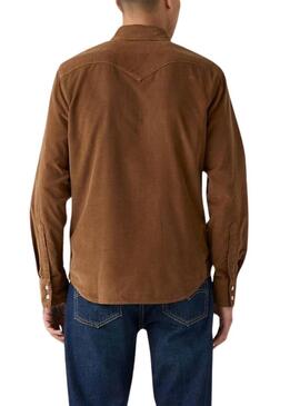 Camicia Levis Barstow Western marrone per uomo