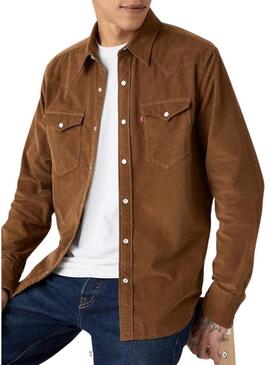 Camicia Levis Barstow Western marrone per uomo
