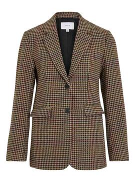 Blazer Vila Vihappy a quadretti per donna