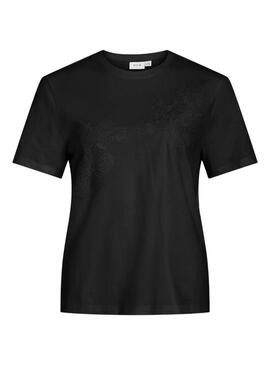 Maglietta Vila Visybil con pizzo nero per donna