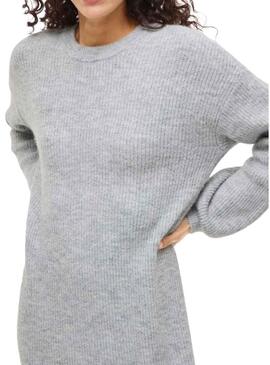 Abito Vila Viretta grigio in maglia per donna