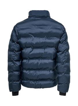 Giacca Only and Sons Union trapuntata blu marino per uomo